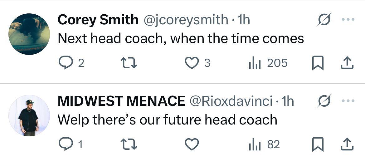 Replies say Vaughn could be the next head coach of Kansas